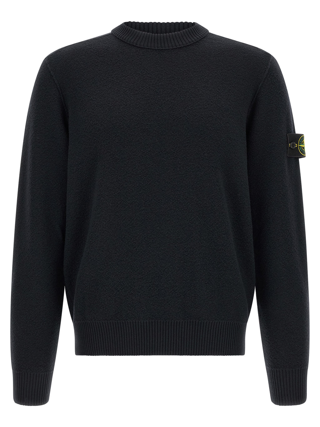 Stone Island Blauer Cardigan aus Schurwolle