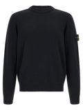 Stone Island Blauer Cardigan aus Schurwolle