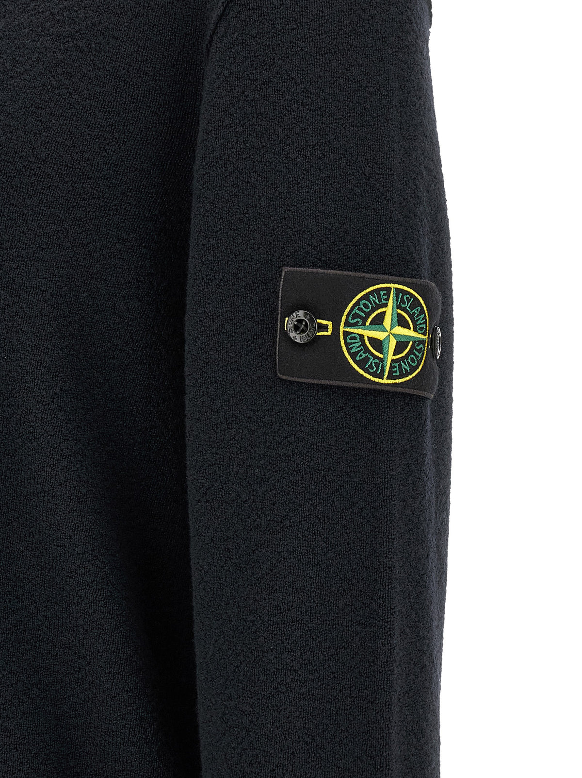 Stone Island Blauer Cardigan aus Schurwolle