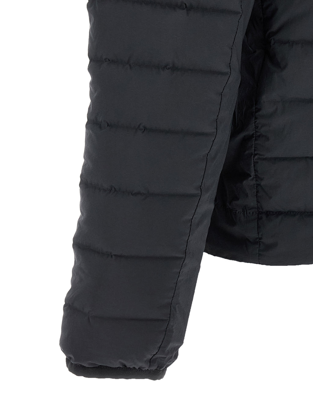 Stone Island Blaue Polyamid-Jacke in voller Länge