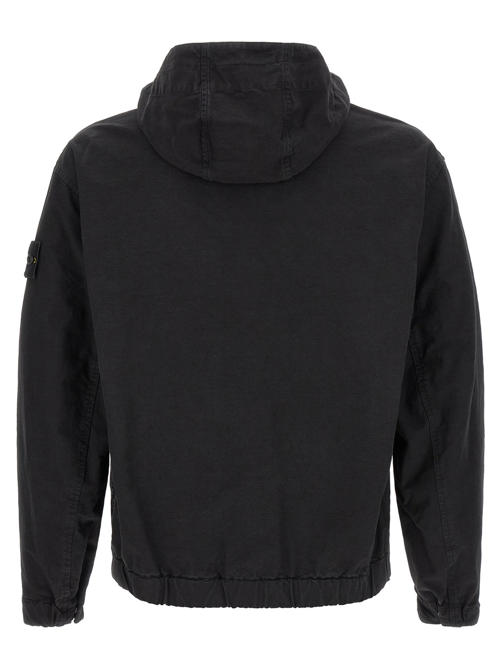 Stone Island Schwarze Baumwoll-Shell-Jacke