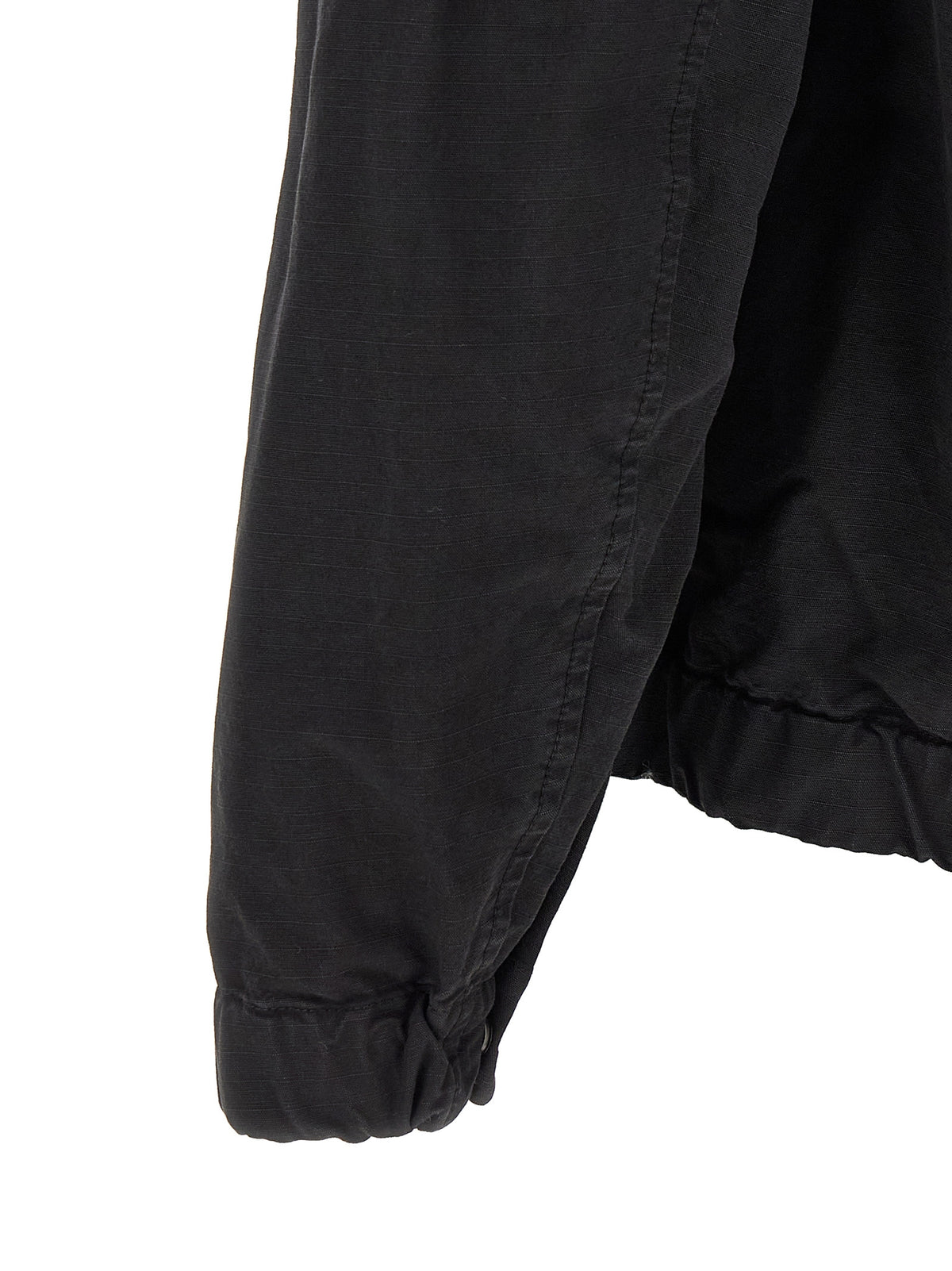 Stone Island Schwarze Baumwoll-Shell-Jacke