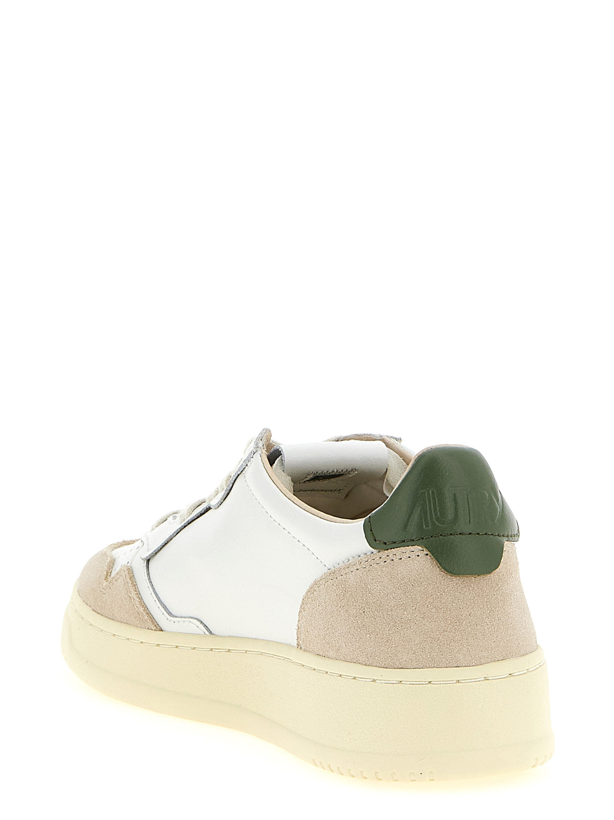 Autry Mehrfarbige Low-Top-Sneaker aus Rindsleder