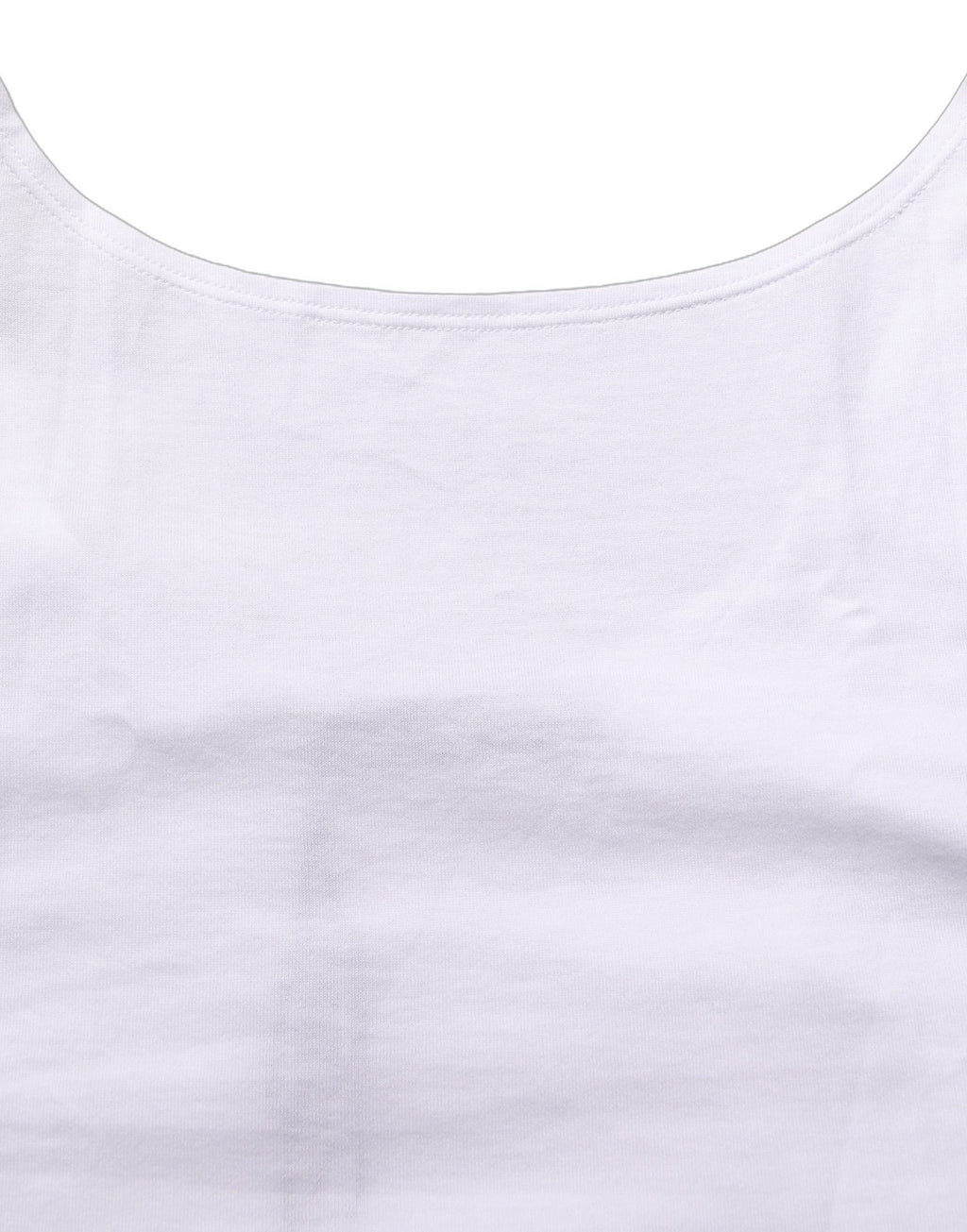 Dolce & Gabbana Weißes ärmelloses Cropped Tanktop aus Baumwolle