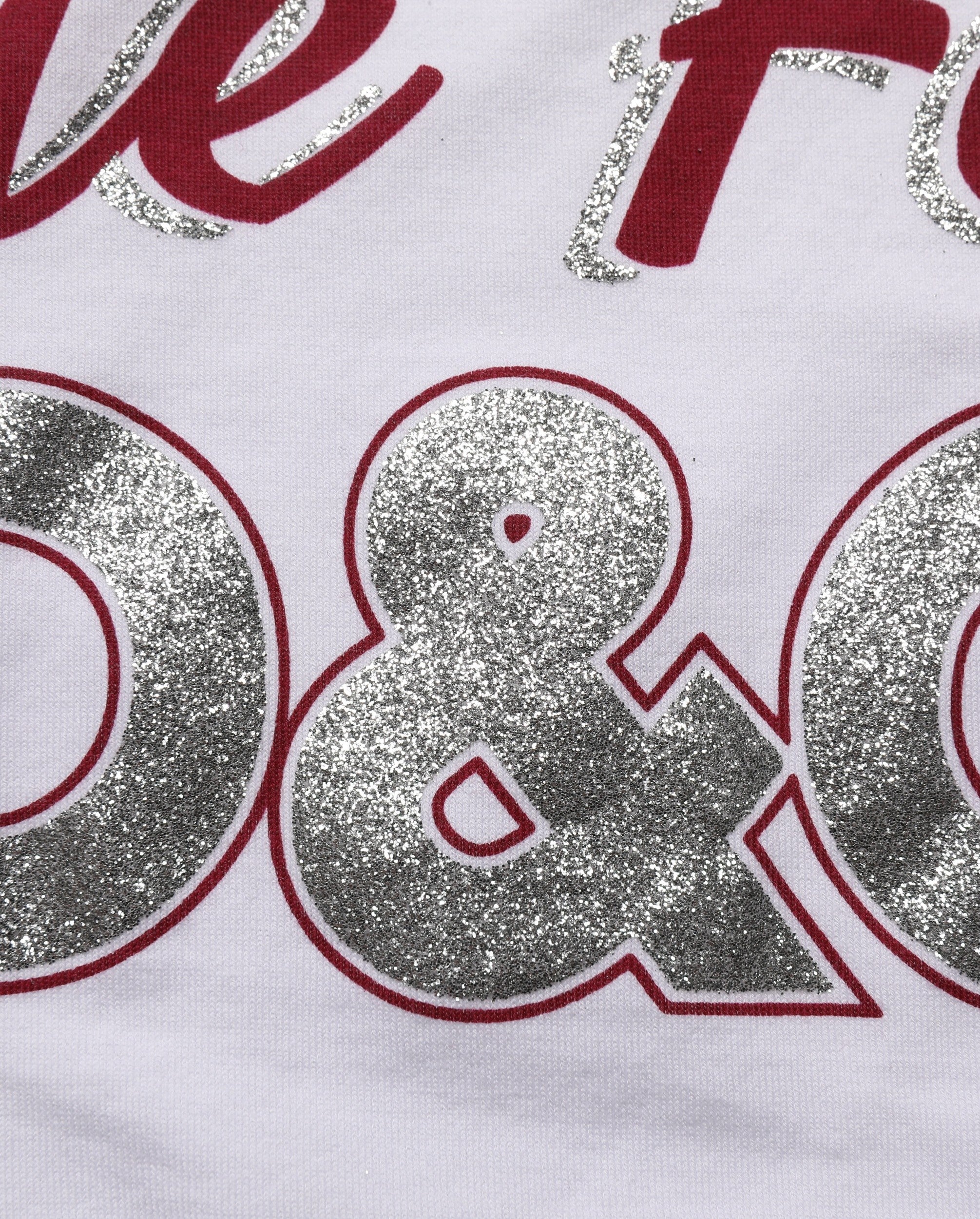 Dolce & Gabbana Weißes Baumwoll-T-Shirt mit Grafikdruck und Rundhalsausschnitt