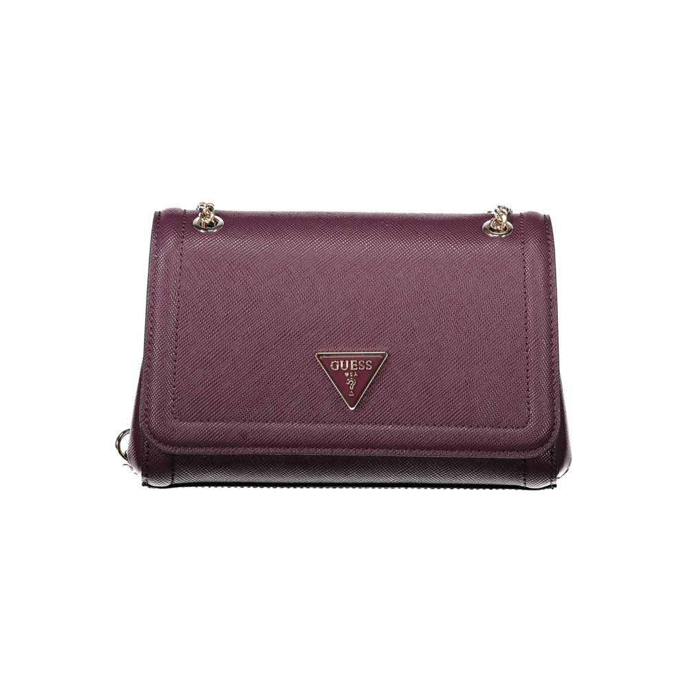Guess Jeans Damenhandtasche aus violettem Polyethylen