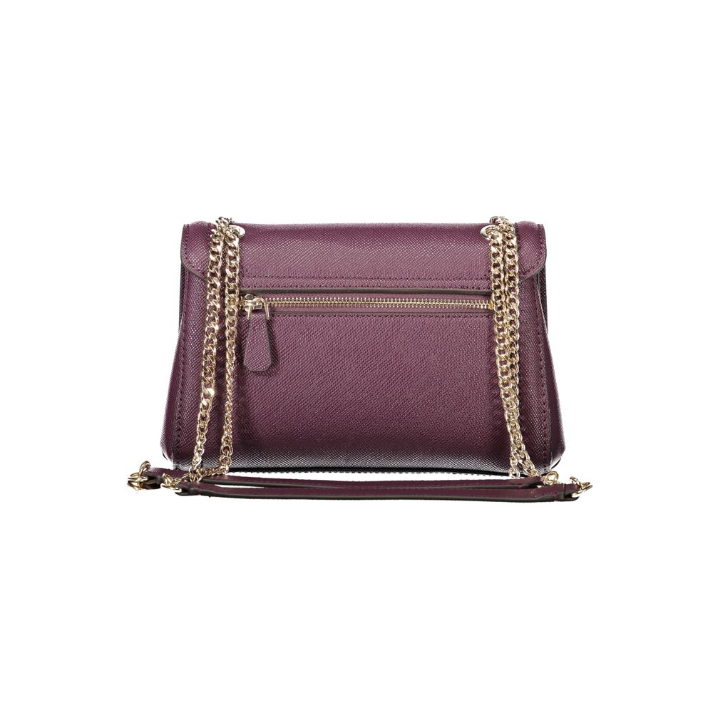 Guess Jeans Damenhandtasche aus violettem Polyethylen