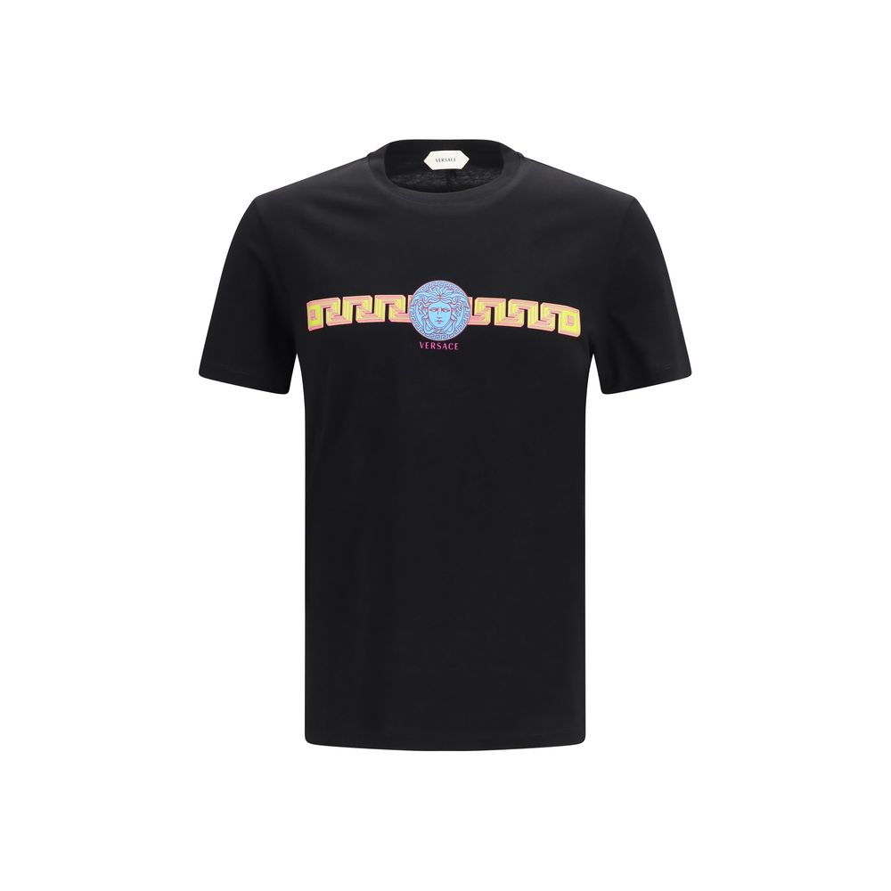 Versace Schwarzes Baumwoll-T-Shirt