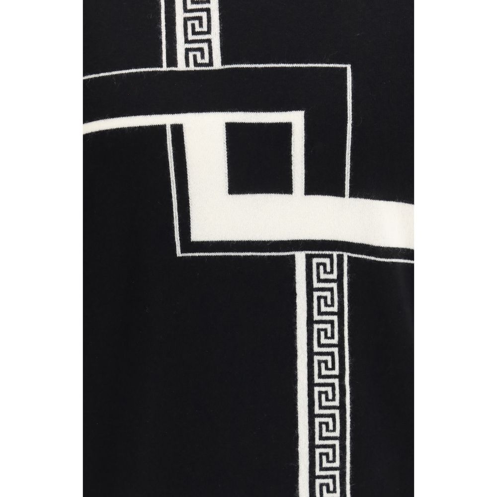 Versace Schwarzer Kaschmirpullover