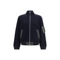 Sacai Blauer Wollpullover Oves Aries