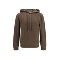 Roberto Collina Brauner Woll-Hoodie Oves Aries