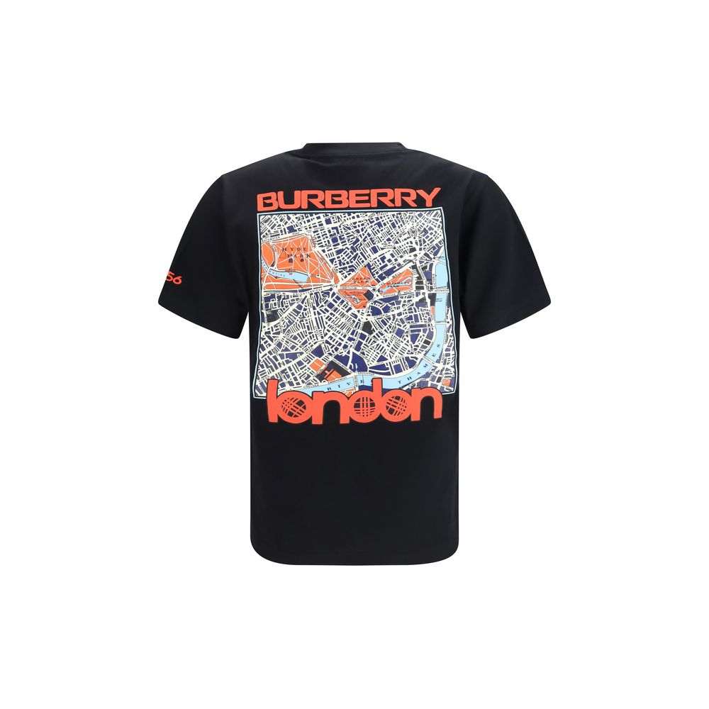 Burberry Schwarzes Baumwoll-T-Shirt