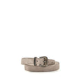 Brunello Cucinelli Beige Kalbsleder Bos Taurus Regular Gürtel