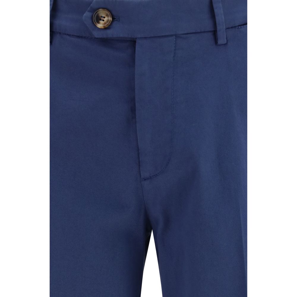 Brunello Cucinelli Blaue Baumwollhose