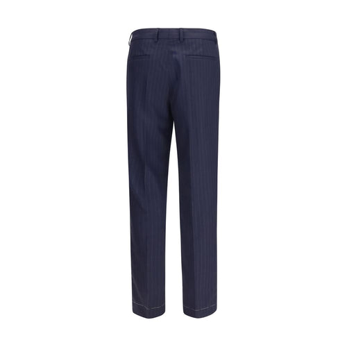 Brunello Cucinelli Blaue Hose aus Wolle Oves Aries