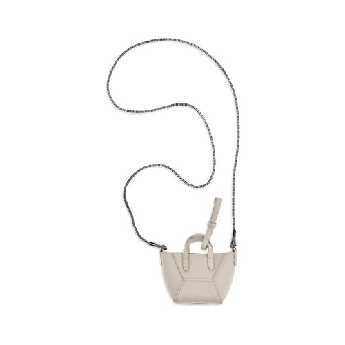 Brunello Cucinelli Beige Kalbsleder Bos Taurus Schultertasche