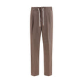 Brunello Cucinelli Braune Leinenhose im Casual-Look