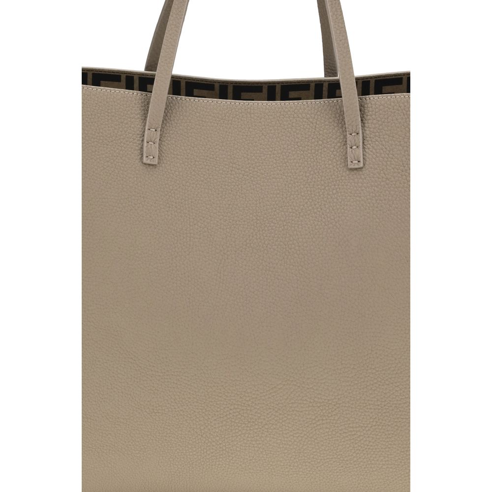 Fendi Beige Kalbsleder Bos Taurus Schultertasche