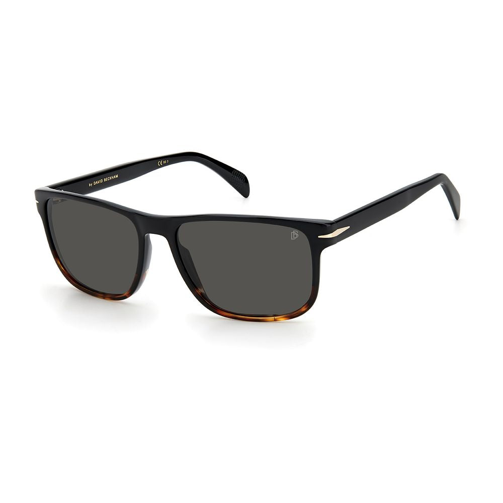 David Beckham Schwarze Sonnenbrille aus Kunststoff