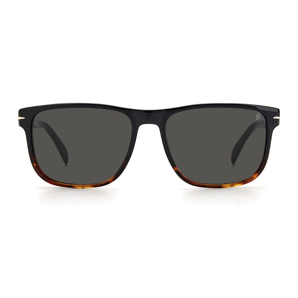 David Beckham Schwarze Sonnenbrille aus Kunststoff