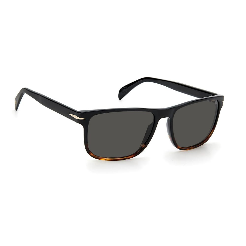 David Beckham Schwarze Sonnenbrille aus Kunststoff