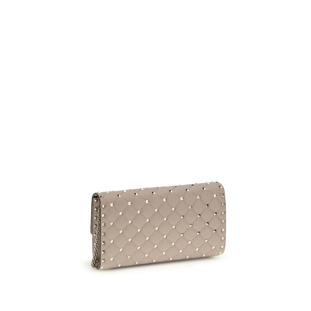 Valentino Garavani Beige Kalbsleder Bos Taurus Schultertasche