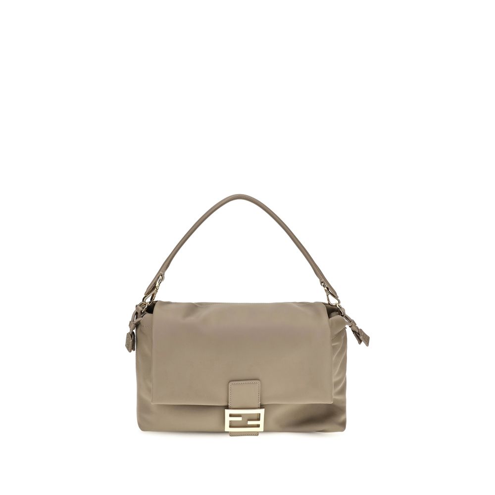 Fendi Beige Kalbsleder Bos Taurus Schultertasche