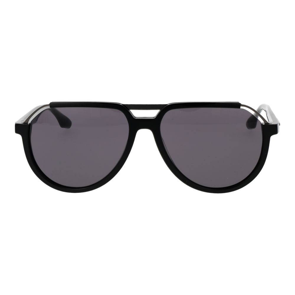 Trussardi Sonnenbrille aus schwarzem Acetat und Edelstahl