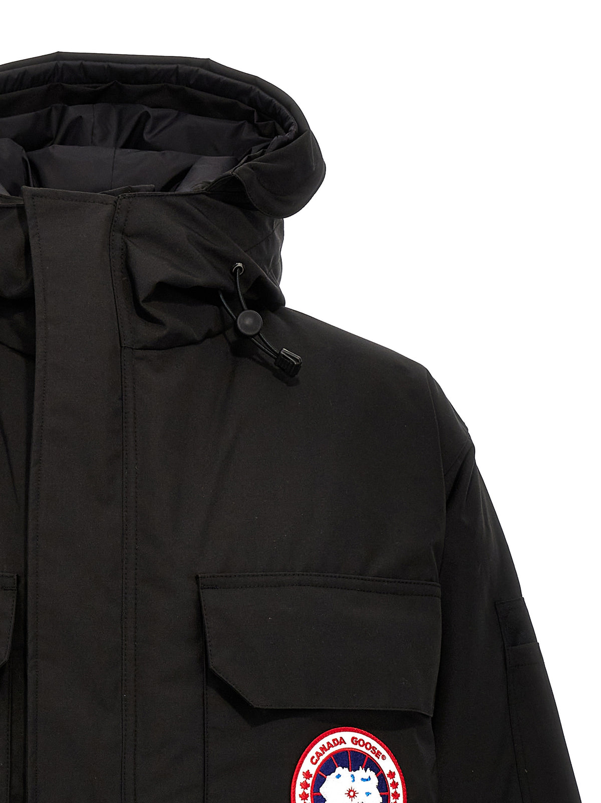 Canada Goose Schwarzer Parka aus Polyester