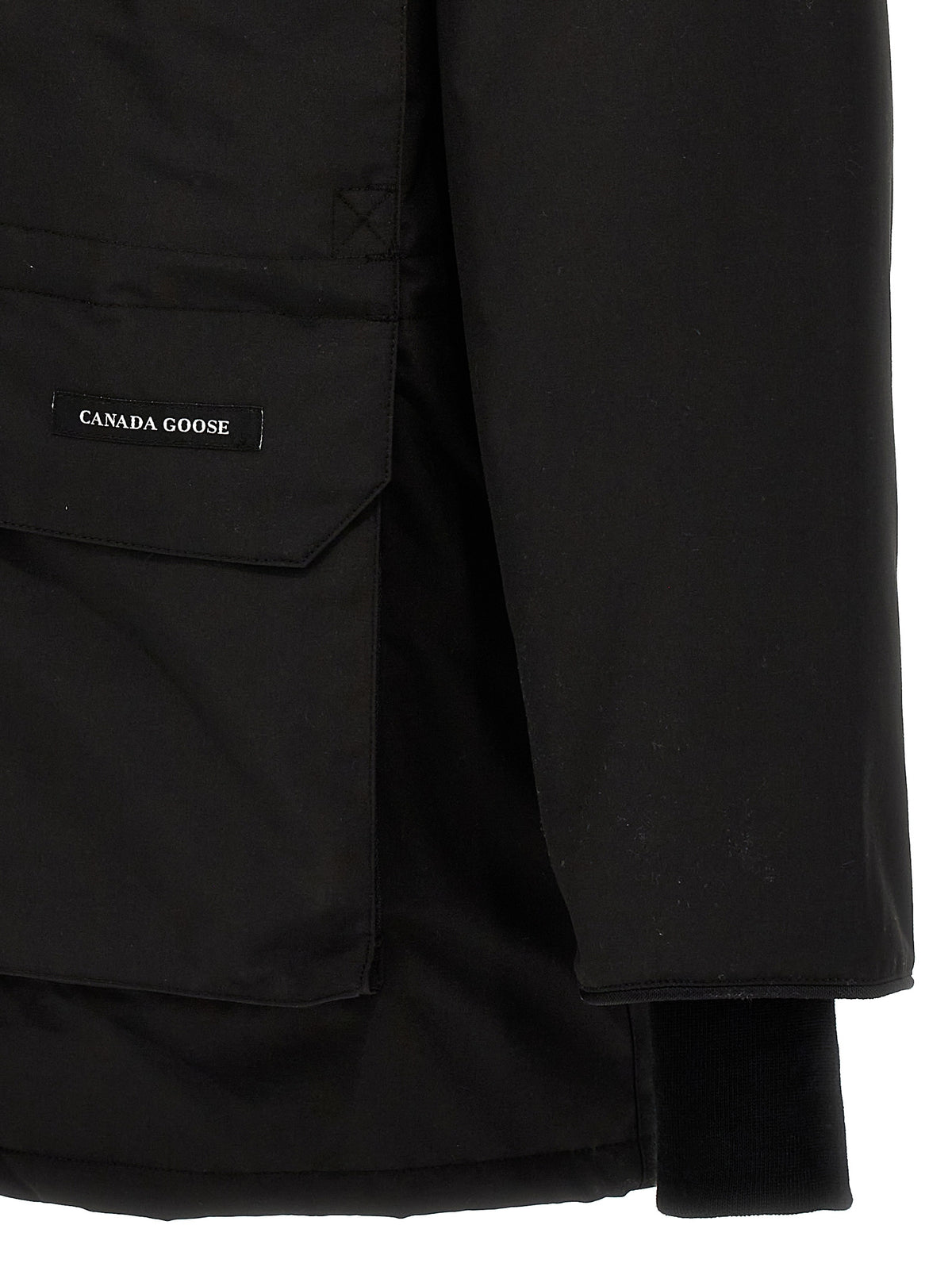 Canada Goose Schwarzer Parka aus Polyester