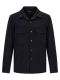 ZEGNA Blaue Wollbluse