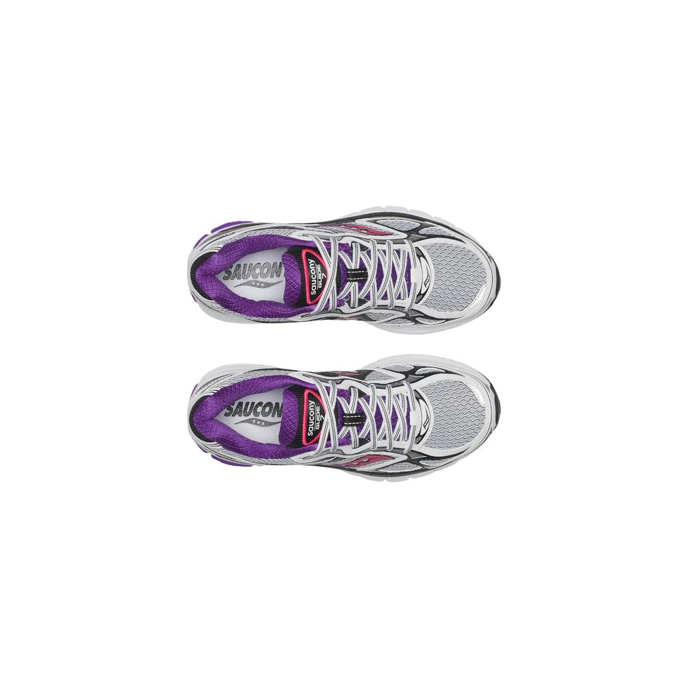 Saucony Weiße synthetische Sportsneakers