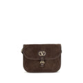 Valentino Garavani Braune Kalbsleder Bos Taurus Schultertasche