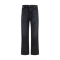 Fendi Schwarze Baumwoll-Jeans mit geradem Bein