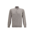 Brunello Cucinelli Graues Kaschmir-Poloshirt