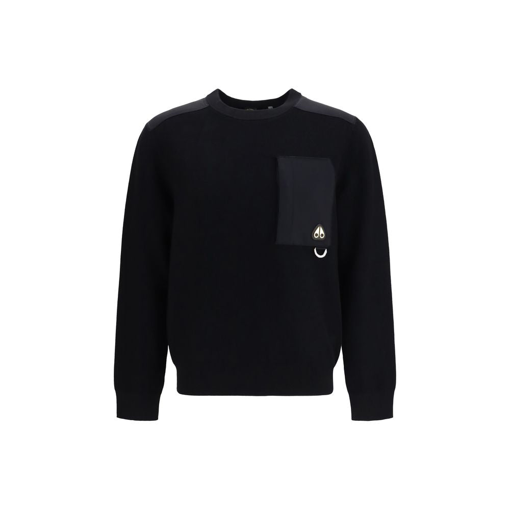 Moose Knuckles Schwarzer Nylon-Sweatshirt