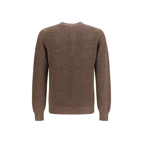 Brunello Cucinelli Braunes Leinen-Sweatshirt