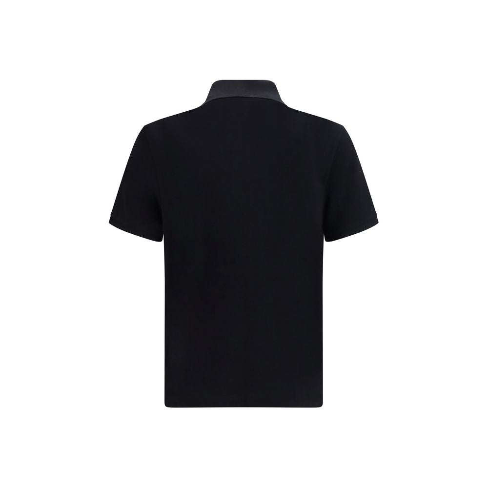 Moose Knuckles Schwarzes Baumwoll-Poloshirt