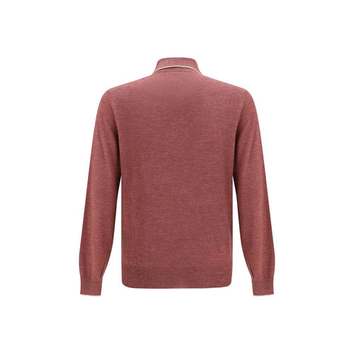Brunello Cucinelli Bordeaux Kaschmir Hemd