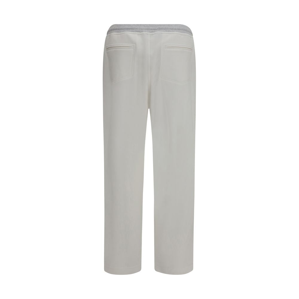 Brunello Cucinelli Weiße Baumwollhose im Casual-Look