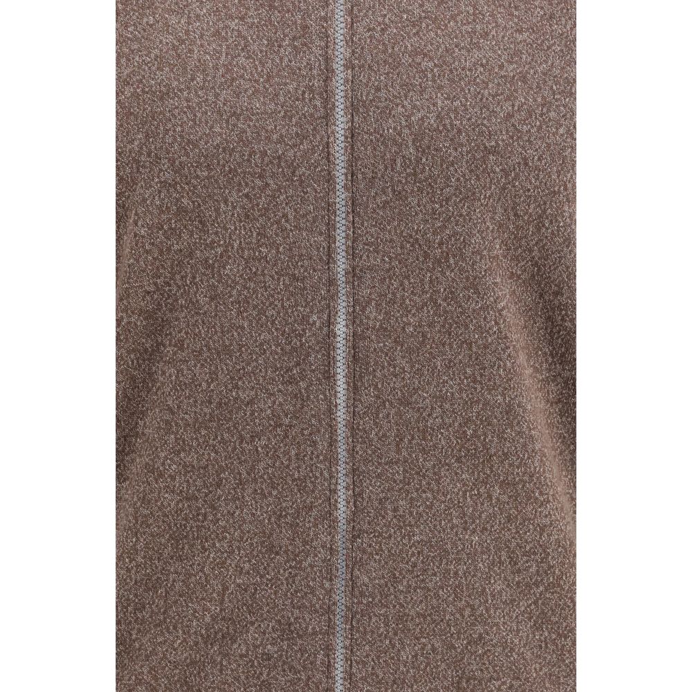 Brunello Cucinelli Brauner Kaschmir-Strickjacke