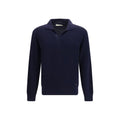 Brooksfield Blauer Wollpullover Oves Aries