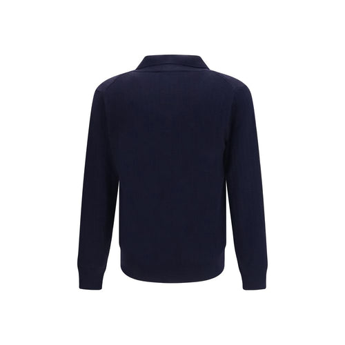Brooksfield Blauer Wollpullover Oves Aries