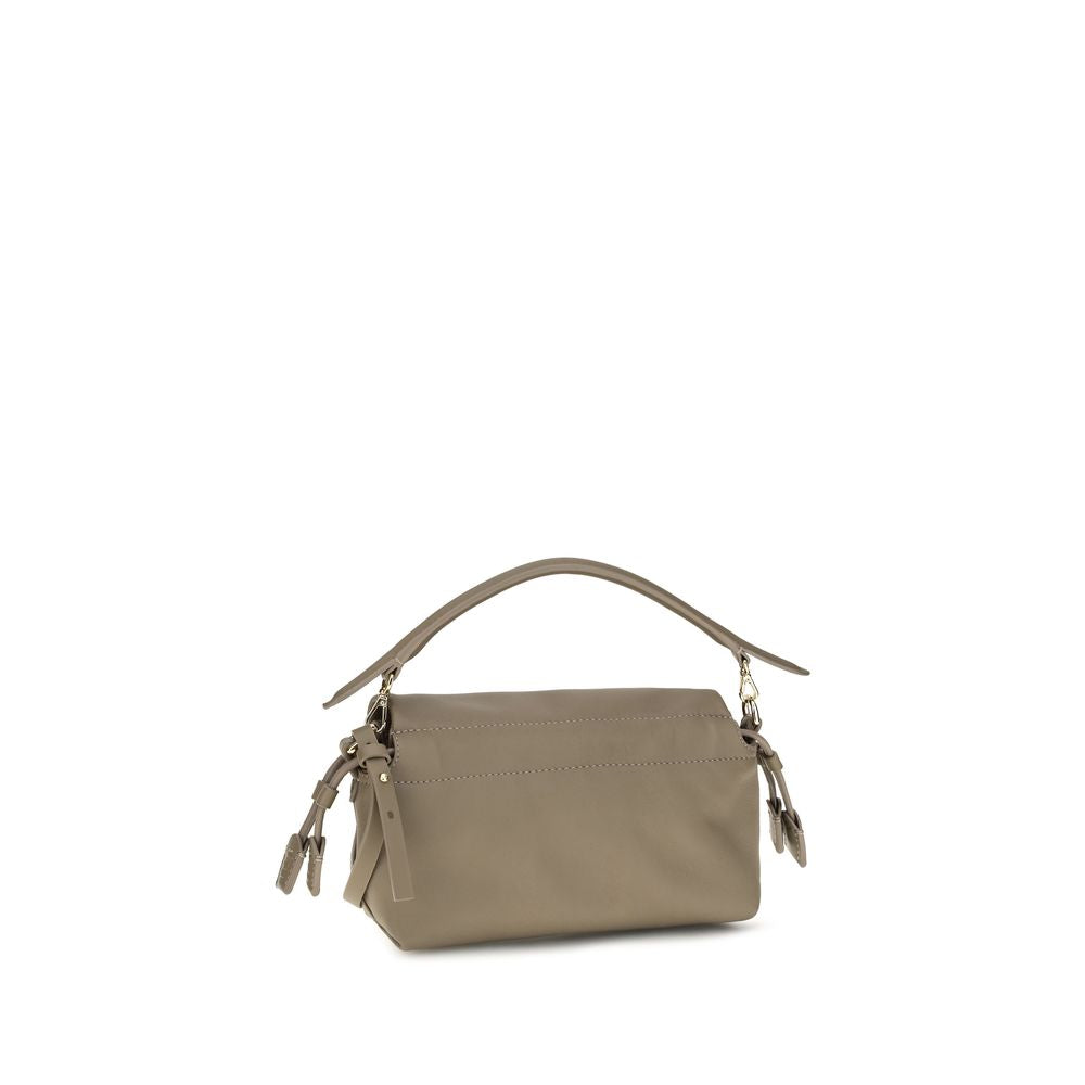 Fendi Beige Lamm Ovis Aries Aries Schultertasche