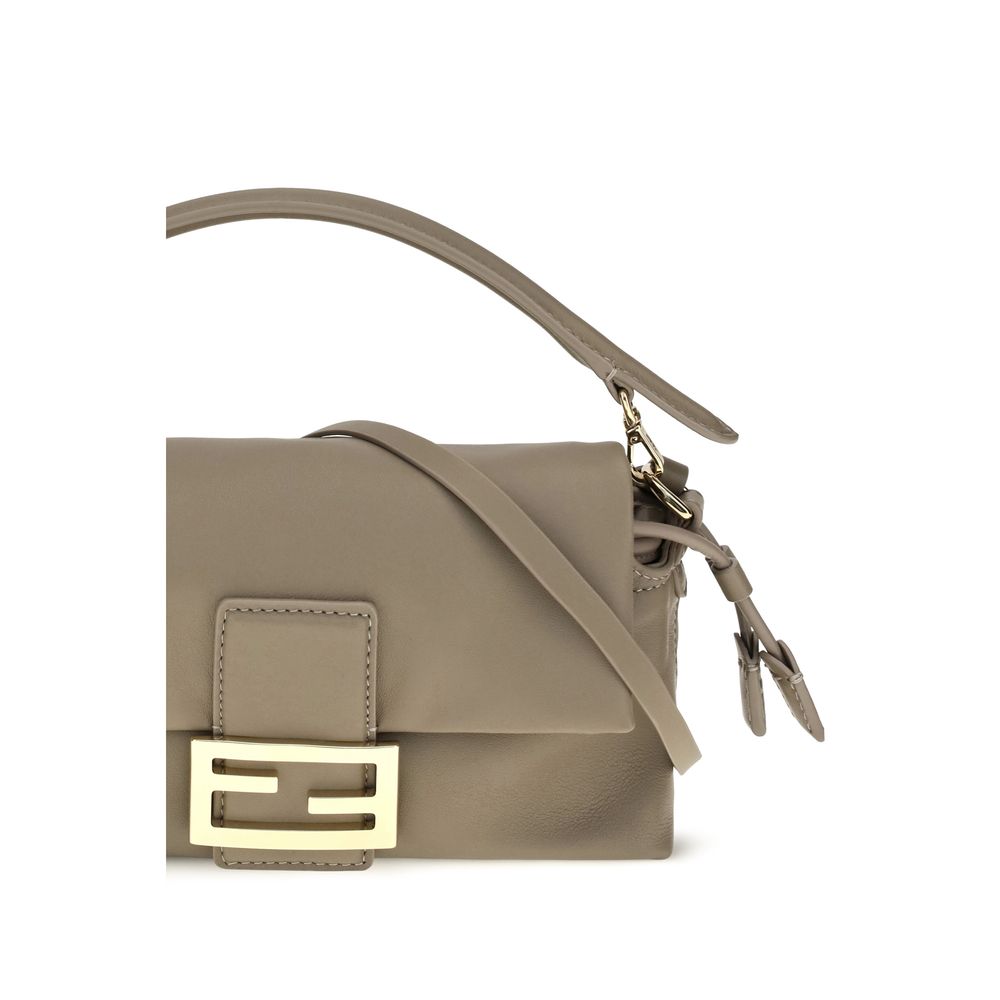 Fendi Beige Lamm Ovis Aries Aries Schultertasche