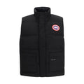 Canada Goose Schwarze ärmellose Jacke aus recyceltem Polyester