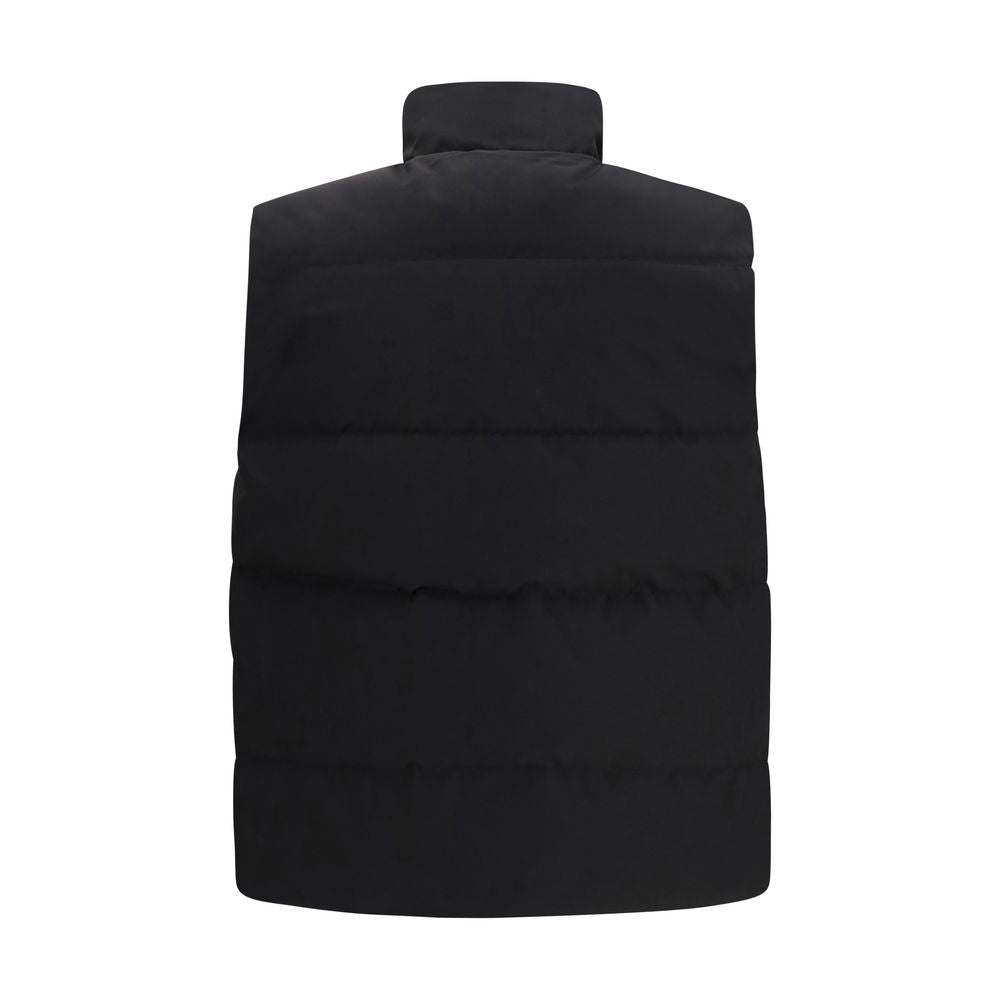 Canada Goose Schwarze ärmellose Jacke aus recyceltem Polyester