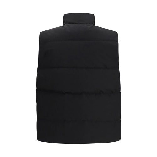 Canada Goose Schwarze ärmellose Jacke aus recyceltem Polyester
