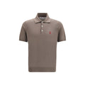 Brunello Cucinelli Braunes Baumwoll-Polohemd