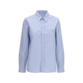 Saint Laurent Blaues Baumwollhemd mit Muster